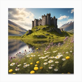 A Scottish castle Canvas Print