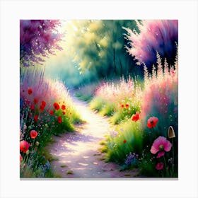 Path In The Woods 4 Canvas Print