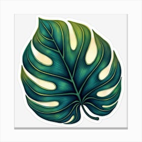 Monstera Leaf Canvas Print