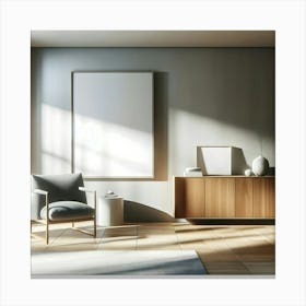 Modern Living Room 1 Canvas Print