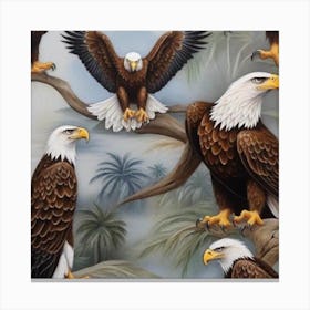 Bald Eagles Canvas Print