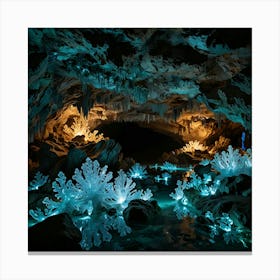 Cave Of Crystals 12 Canvas Print