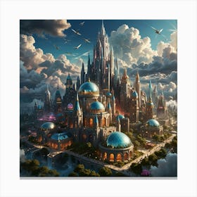 Fantasy City 8 Canvas Print