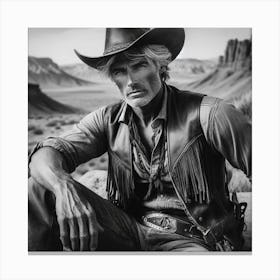 Cowboy Portait Canvas Print