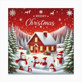 Merry Christmas Canvas Print