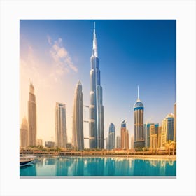 Dubai Skyline Canvas Print