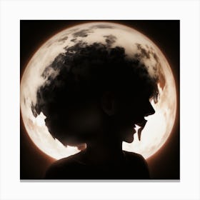 Moon MASK Canvas Print