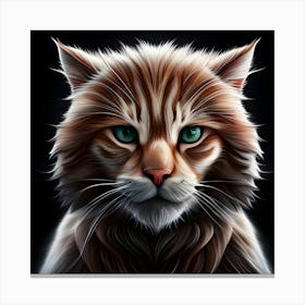 Portrait Of A Cat 8 Canvas Print