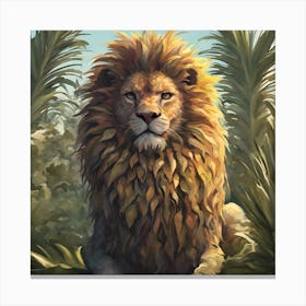 Nanapple Lion Canvas Print