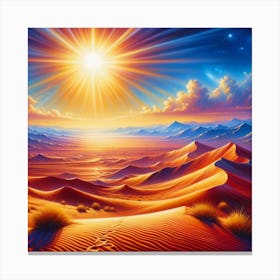 Desert Sun Canvas Print