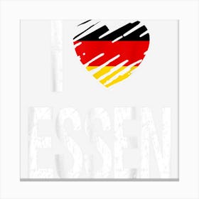 I Love Essen With Flag Of Germany Canvas Print