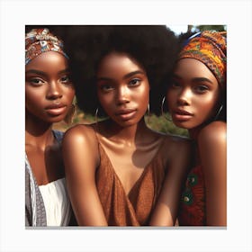 Three Queen Canvas Print