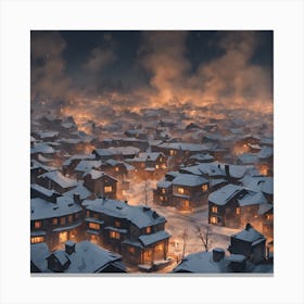 winter and silence Canvas Print