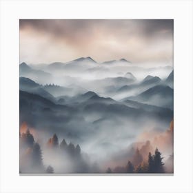 In the clouds Canvas Print