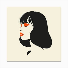 Girl With Red Eyes Canvas Print