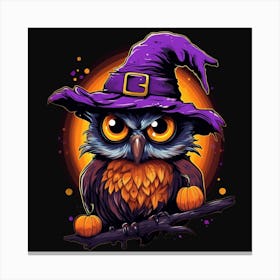 Halloween Owl 7 Canvas Print