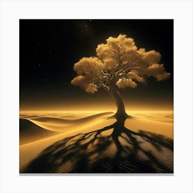 Lone Tree In The Desert 11 Canvas Print