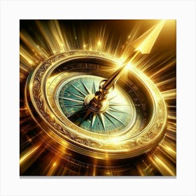 Golden Compass 4 Canvas Print