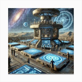 A Astronomical Observation Tower Asterian Syndicate 1024 Canvas Print