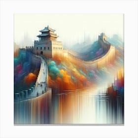 Great Wall Of China Painting Canvas Print