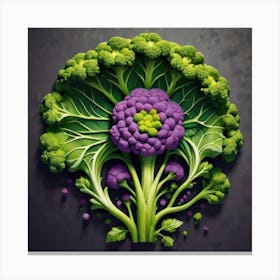 Cauliflower Art Canvas Print