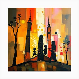 Gothic City Canvas Print