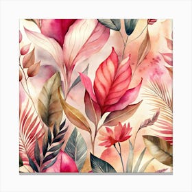 Watercolor Seamless Pattern Canvas Print