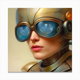 Robot Girl Canvas Print