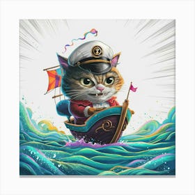 Cat Sailor Canvas Print