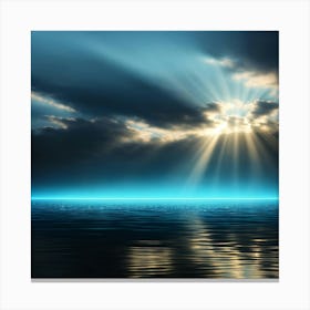 Sunrise Over The Ocean 1 Canvas Print