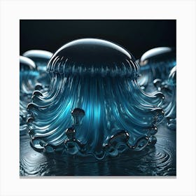 Blue Jelly 8 Canvas Print