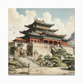 Chinese Temple 3 Canvas Print