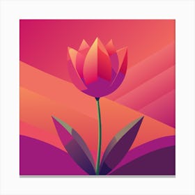 Abstract Tulip Canvas Print