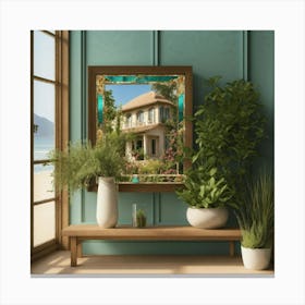 Seaside Villa Canvas Print