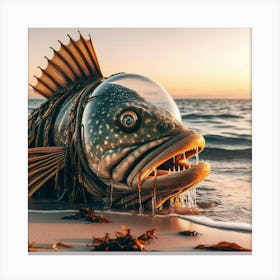 Fish In A Glass Canvas Print