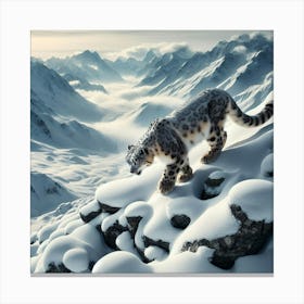 Snow Leopard Canvas Print