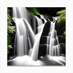 Waterfalls In The Forest Canvas Print