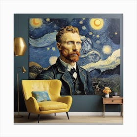 Starry Night By Van Gogh Canvas Print