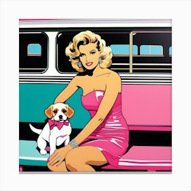 80s Woman Canvas Print