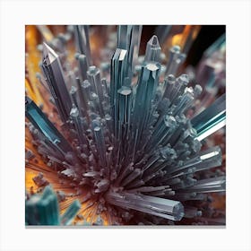 Microscopic View Of Crystal 4 Canvas Print