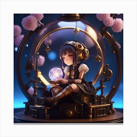 Steampunk Girl 2 Canvas Print