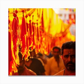 Hindu Devotees Canvas Print