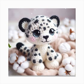 Amigurumi, Snow Leopard 1 Canvas Print