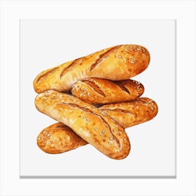 Bread Buns Canvas Print