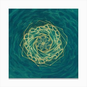 Golden Spiral Harmony Canvas Print