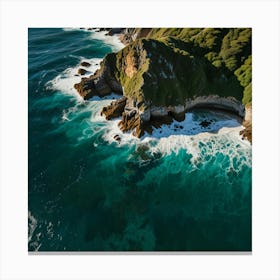 Aerial View Of The Coast 2 Canvas Print