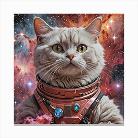 Cat In Space Canvas Print