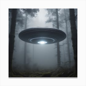 Ufo In The Forest Canvas Print