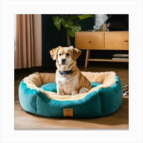 A Photo Of A Dog Bed 4 Canvas Print