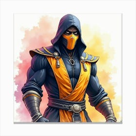 Mortal Kombat Ninja Fighter Concept Art (103) Canvas Print